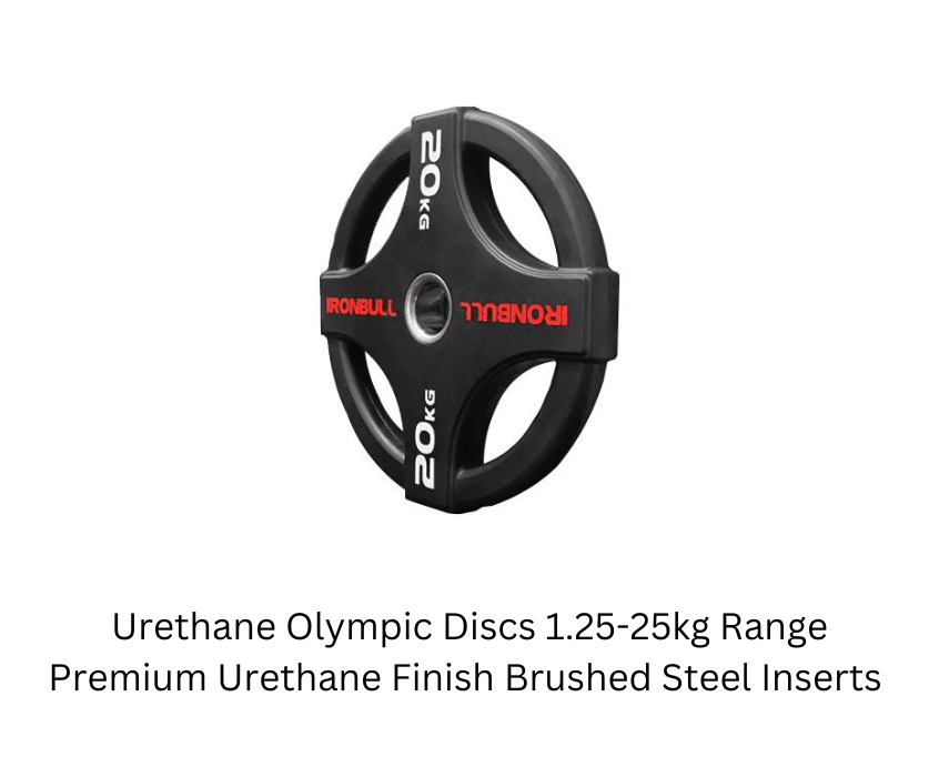 Urethane Olympic Discs 1.25-25kg Range Premium Urethane Finish Brushed Steel Inserts